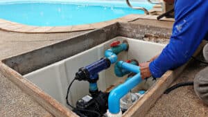 repairs to damaged pool equipment